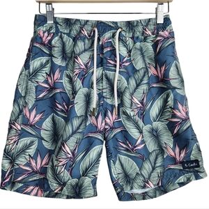 Barney Cools Tropical Print Board Shorts Birds of Paradise Men's Size 30